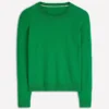 Emilia Cotton Crew Sweater Rich Emerald Emilia Cotton Crew Sweater Rich Emerald