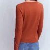 Emilia Cotton Crew Sweater Roasted Chestnut Brown Emilia Cotton Crew Sweater Roasted Chestnut Brown