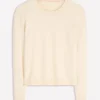 Emilia Cotton Crew Sweater Warm Ivory Emilia Cotton Crew Sweater Warm Ivory