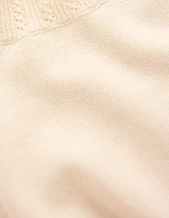 Emilia Cotton Crew Sweater Warm Ivory Emilia Cotton Crew Sweater Warm Ivory