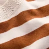 Emilia Cotton Crew T-shirt Cognac/ Warm Ivory Emilia Cotton Crew T-shirt Cognac/ Warm Ivory