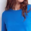Emilia Cotton Crew T-shirt Kingfisher Blue Emilia Cotton Crew T-shirt Kingfisher Blue