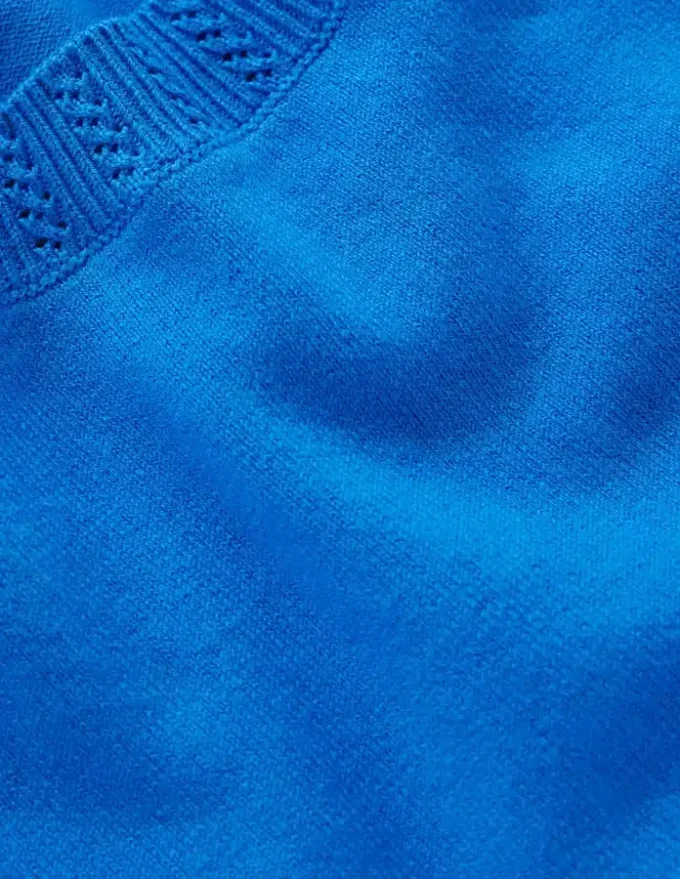 Emilia Cotton Crew T-shirt Kingfisher Blue Emilia Cotton Crew T-shirt Kingfisher Blue