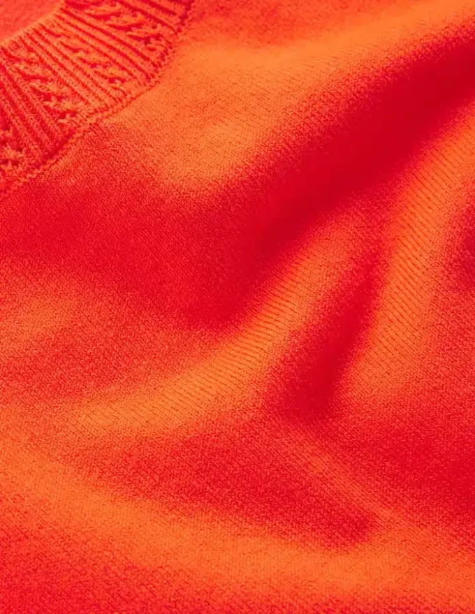 Emilia Cotton Crew T-shirt Sunset Orange Emilia Cotton Crew T-shirt Sunset Orange