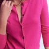 Emilia Cotton Cropped Cardigan Pink Peony Emilia Cotton Cropped Cardigan Pink Peony