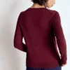 Emilia Cotton V Neck Sweater Deep Wisteria Emilia Cotton V Neck Sweater Deep Wisteria