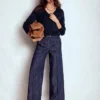 Emilia Cotton V Neck Sweater Navy Emilia Cotton V Neck Sweater Navy