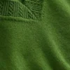 Emilia Cotton V Neck Sweater Promenade Green Emilia Cotton V Neck Sweater Promenade Green