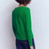 Emilia Cotton V Neck Sweater Rich Emerald Emilia Cotton V Neck Sweater Rich Emerald
