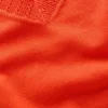 Emilia Cotton V Neck Sweater Sunset Orange Emilia Cotton V Neck Sweater Sunset Orange