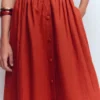 Emma Linen Maxi Skirt Burnt Orange Emma Linen Maxi Skirt Burnt Orange