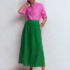 Emma Linen Maxi Skirt Highland Green Emma Linen Maxi Skirt Highland Green