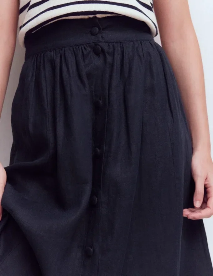 Emma Linen Maxi Skirt Navy Emma Linen Maxi Skirt Navy