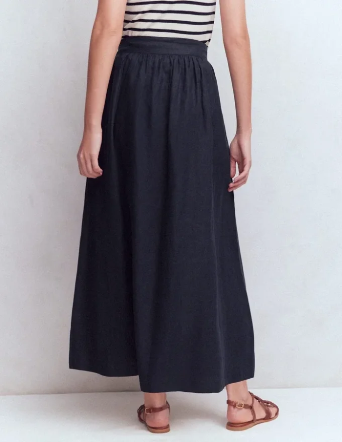 Emma Linen Maxi Skirt Navy Emma Linen Maxi Skirt Navy