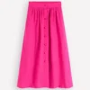 Emma Linen Maxi Skirt Pink Peony Emma Linen Maxi Skirt Pink Peony