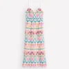 Empire Linen Broderie Dress Multi Broderie Empire Linen Broderie Dress Multi Broderie