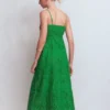 Empire Linen Broderie Dress Rich Emerald Broderie Empire Linen Broderie Dress Rich Emerald Broderie