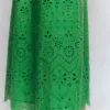 Empire Linen Broderie Dress Rich Emerald Broderie Empire Linen Broderie Dress Rich Emerald Broderie