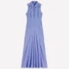 Erma Drop Waist Linen Dress Chambray Erma Drop Waist Linen Dress Chambray