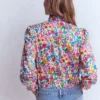 Esme Smocked Detail Frill Top Multi, Blossoming Garden Esme Smocked Detail Frill Top Multi, Blossoming Garden