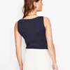 Essential Scoop-Neck Tank Navy Essential Scoop-Neck Tank Navy
