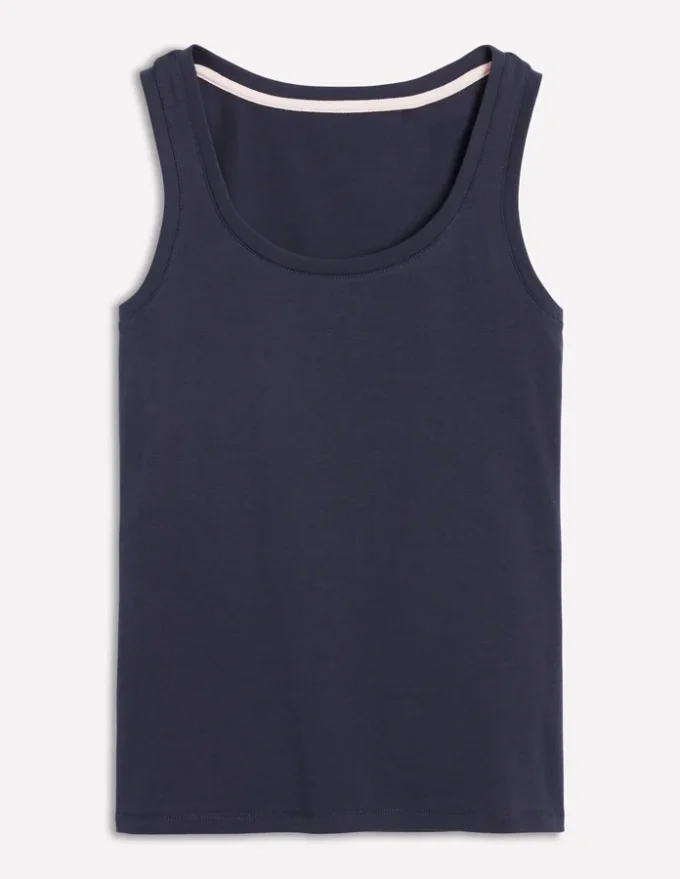Essential Scoop-Neck Tank Navy Essential Scoop-Neck Tank Navy