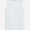 Essential Scoop-Neck Tank White Essential Scoop-Neck Tank White