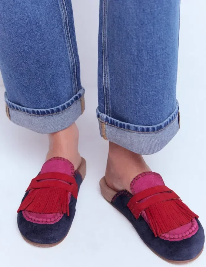 Etta Ghillie Mule Clogs Colourblock Etta Ghillie Mule Clogs Colourblock