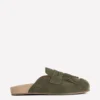 Etta Ghillie Mule Clogs Deep Olive