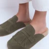 Etta Ghillie Mule Clogs Deep Olive