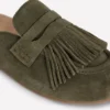 Etta Ghillie Mule Clogs Deep Olive
