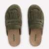 Etta Ghillie Mule Clogs Deep Olive