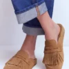 Etta Ghillie Mule Clogs Tan Etta Ghillie Mule Clogs Tan