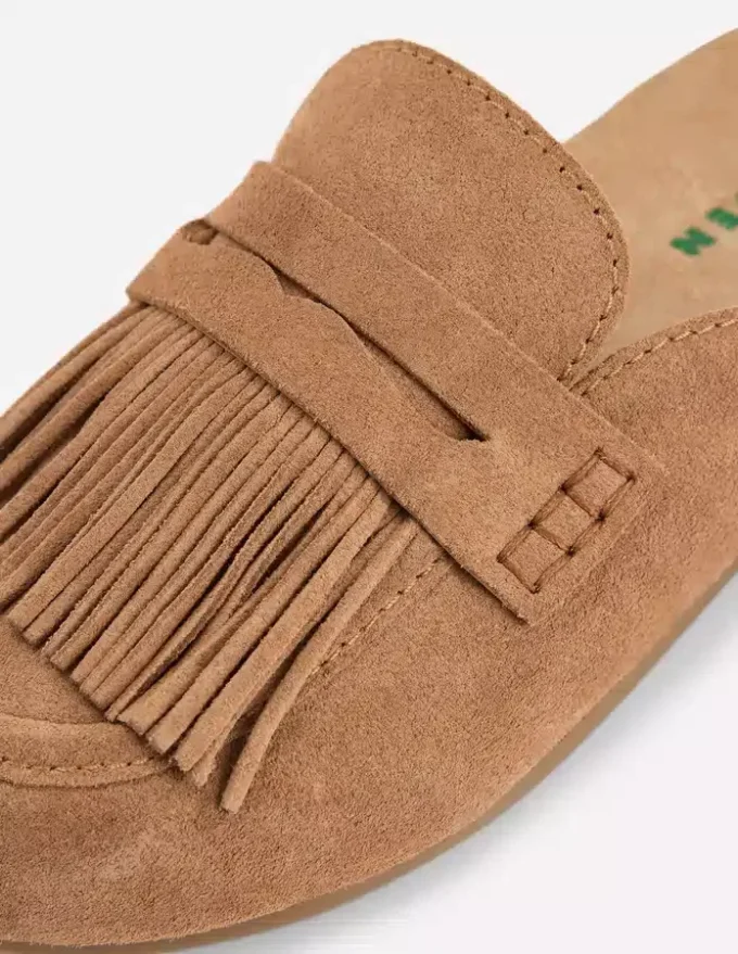 Etta Ghillie Mule Clogs Tan Etta Ghillie Mule Clogs Tan