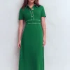 Etta Piping Trim Ponte Dress Fresh Green Etta Piping Trim Ponte Dress Fresh Green
