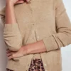 Eva Cashmere Crew Cardigan Chinchilla Melange Eva Cashmere Crew Cardigan Chinchilla Melange