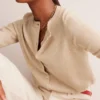 Eva Cashmere Crew Cardigan Chinchilla Melange Eva Cashmere Crew Cardigan Chinchilla Melange