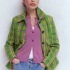 Eva Cashmere Crew Cardigan Clover Purple Eva Cashmere Crew Cardigan Clover Purple