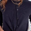 Eva Cashmere Crew Cardigan Navy Eva Cashmere Crew Cardigan Navy