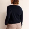 Eva Cashmere Crew Cardigan Navy Eva Cashmere Crew Cardigan Navy