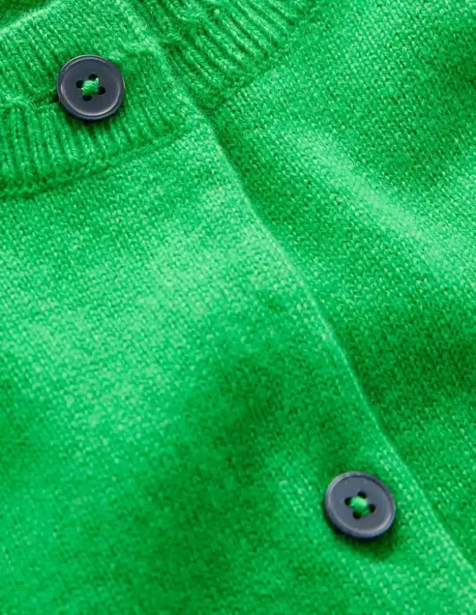 Eva Cashmere Crew Cardigan Sapling Green Eva Cashmere Crew Cardigan Sapling Green