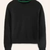 Eva Cashmere Crew Neck Sweater Black Eva Cashmere Crew Neck Sweater Black