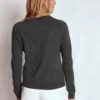 Eva Cashmere Crew Neck Sweater Charcoal Melange Eva Cashmere Crew Neck Sweater Charcoal Melange