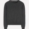 Eva Cashmere Crew Neck Sweater Charcoal Melange Eva Cashmere Crew Neck Sweater Charcoal Melange