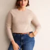 Eva Cashmere Crew Neck Sweater Chinchilla Melange Eva Cashmere Crew Neck Sweater Chinchilla Melange
