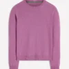 Eva Cashmere Crew Neck Sweater Clover Purple Eva Cashmere Crew Neck Sweater Clover Purple