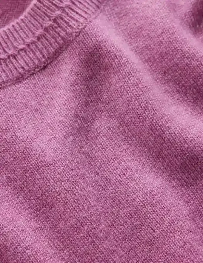 Eva Cashmere Crew Neck Sweater Clover Purple Eva Cashmere Crew Neck Sweater Clover Purple