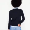 Eva Cashmere Crew Neck Sweater Navy Eva Cashmere Crew Neck Sweater Navy