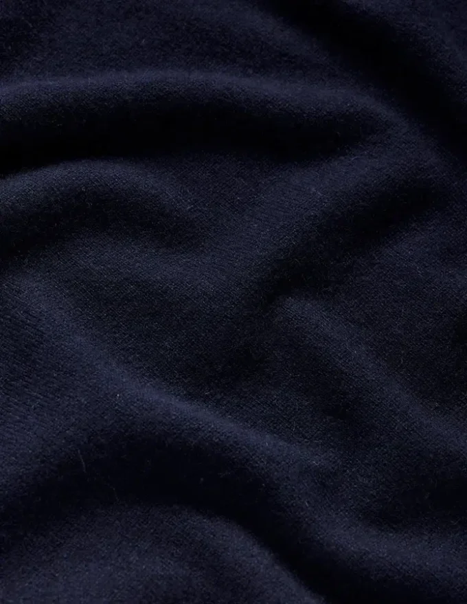 Eva Cashmere Crew Neck Sweater Navy Eva Cashmere Crew Neck Sweater Navy