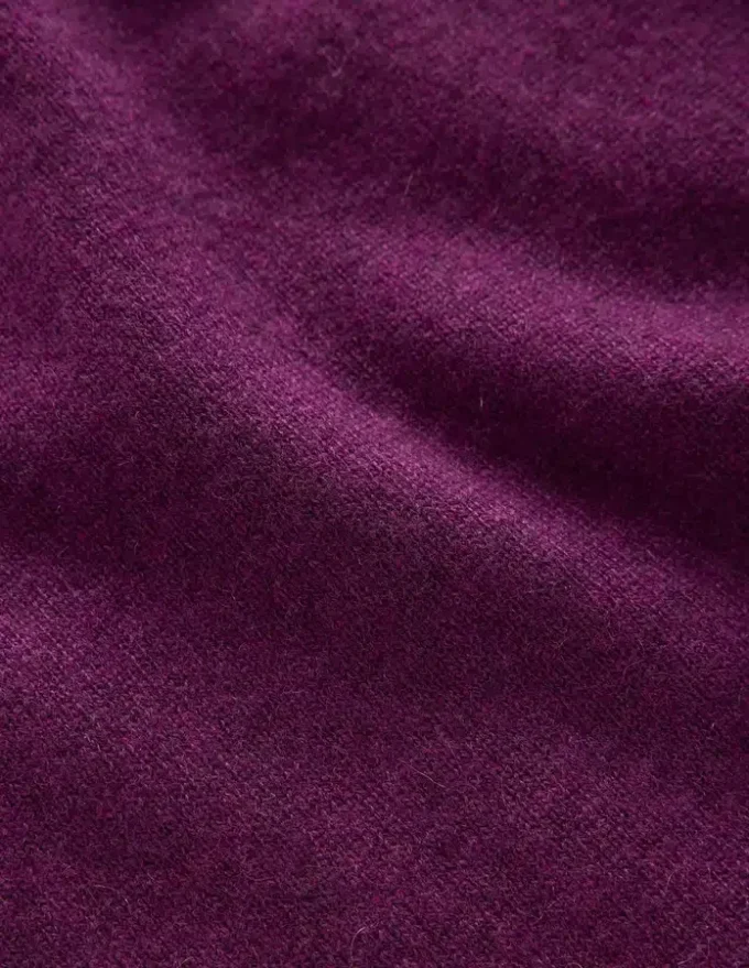 Eva Cashmere Crew Neck Sweater Plum Melange Eva Cashmere Crew Neck Sweater Plum Melange